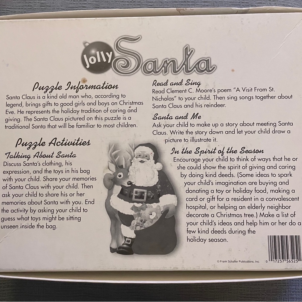 Santa Giant Shaped Floor Puzzle - Red Santa 3 YRS & UP - Picture 5 of 5